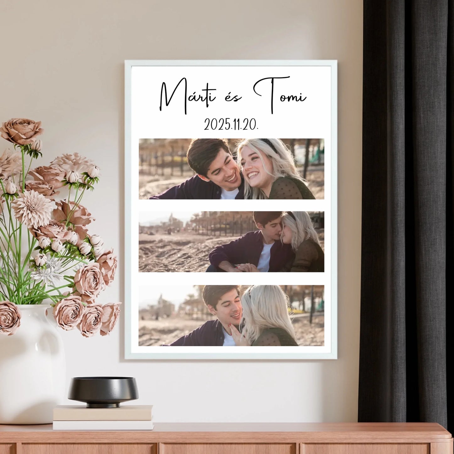 3 kép 1 szerelem - egyedi poszter