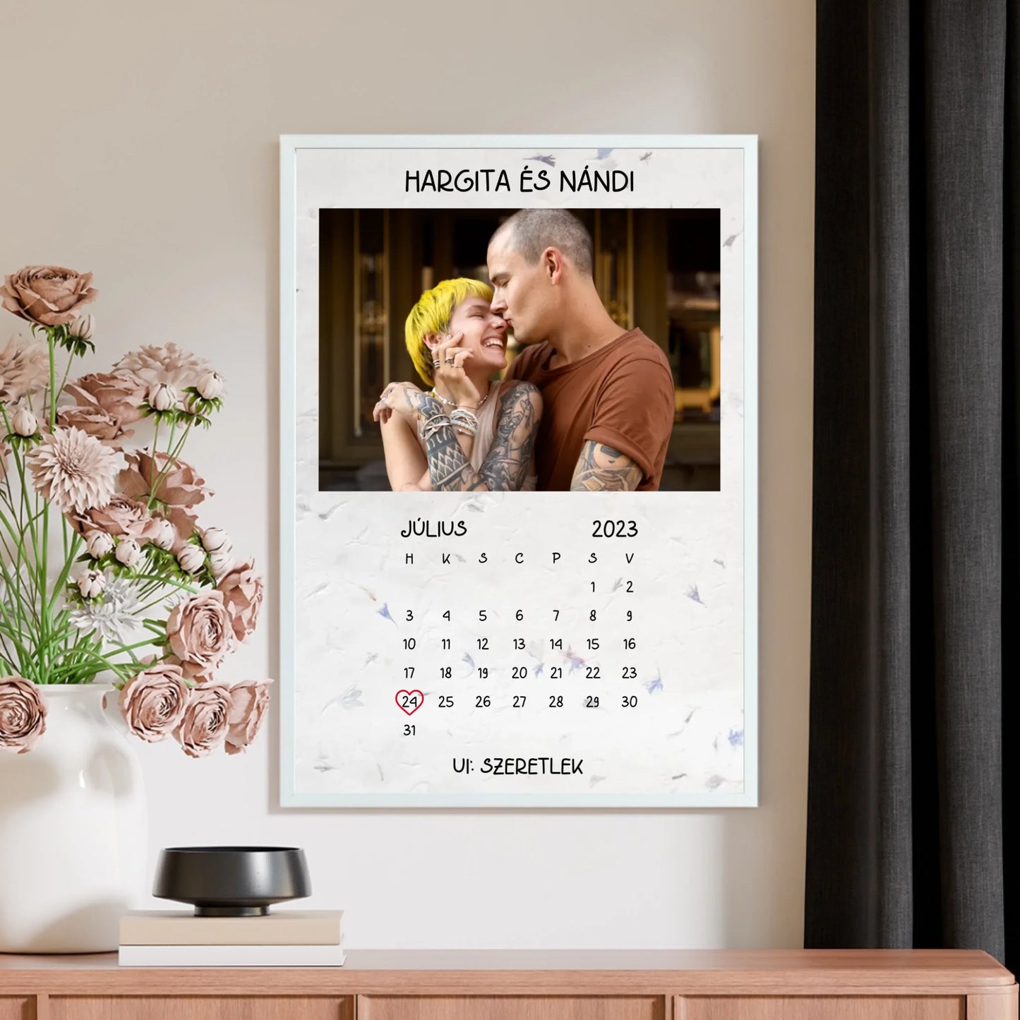 UI: Szeretlek - egyedi poszter