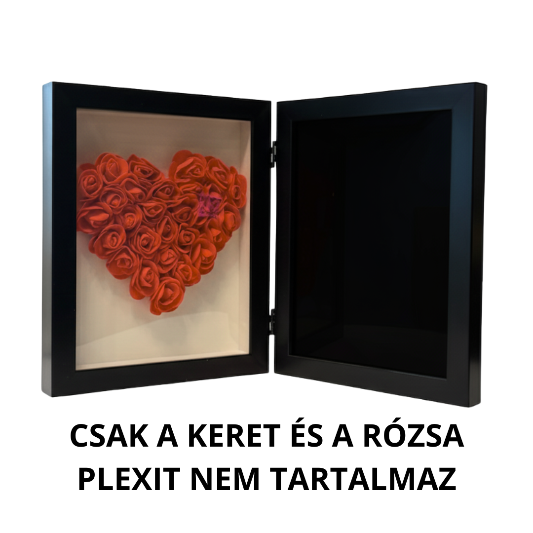 keret+rózsa - plexit nem tartalmaz (NAGY)