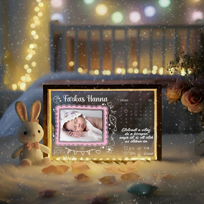 Egyedi Emléklámpa - Baba Köszöntő