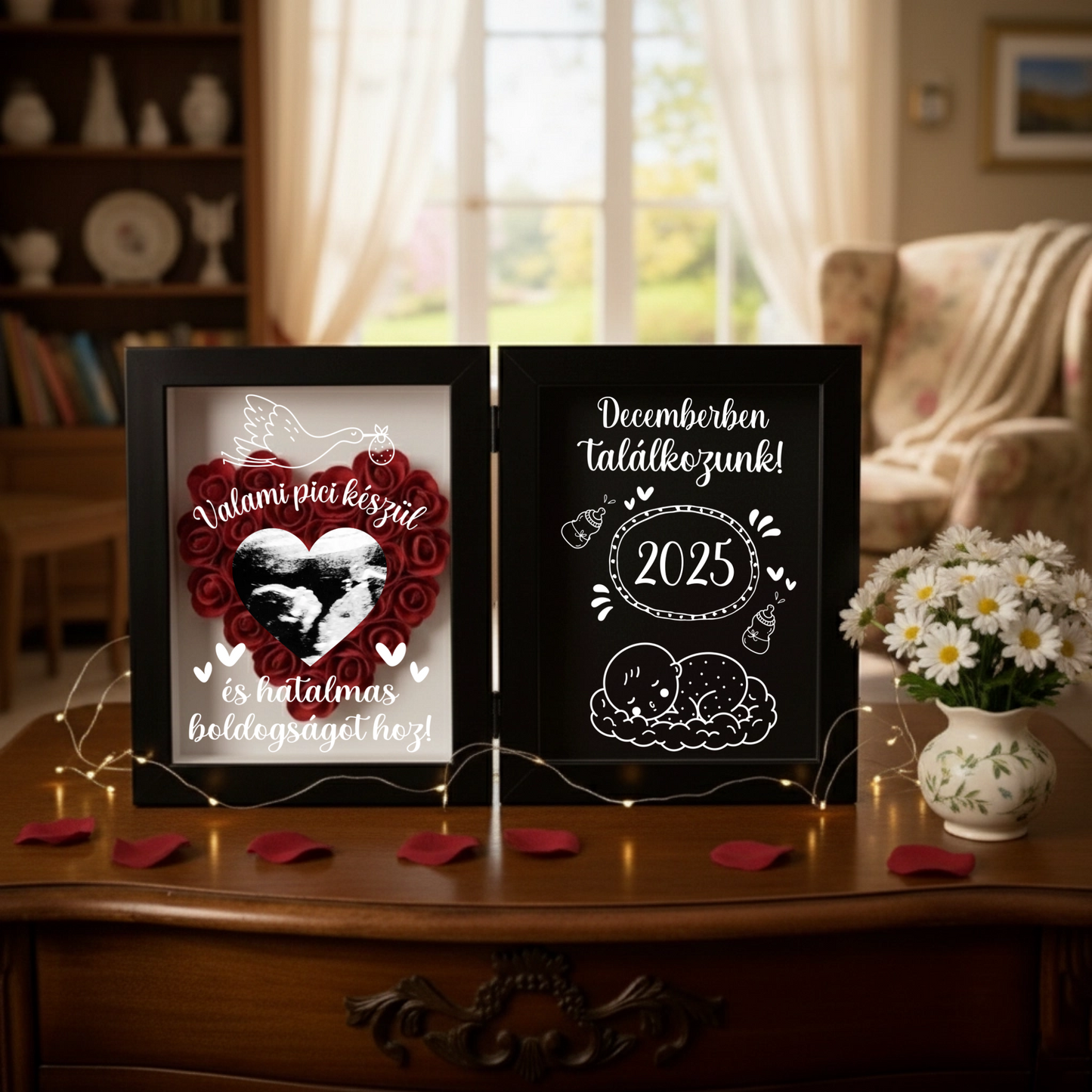 Egyedi Emlékdoboz - Baba Érkezik