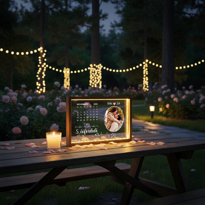 Egyedi Emléklámpa - Évforduló Watercolor