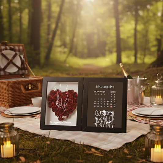 Egyedi Emlékdoboz - Évforduló - Kéz a kézben