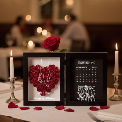 Egyedi Emlékdoboz - Évforduló - Kéz a kézben