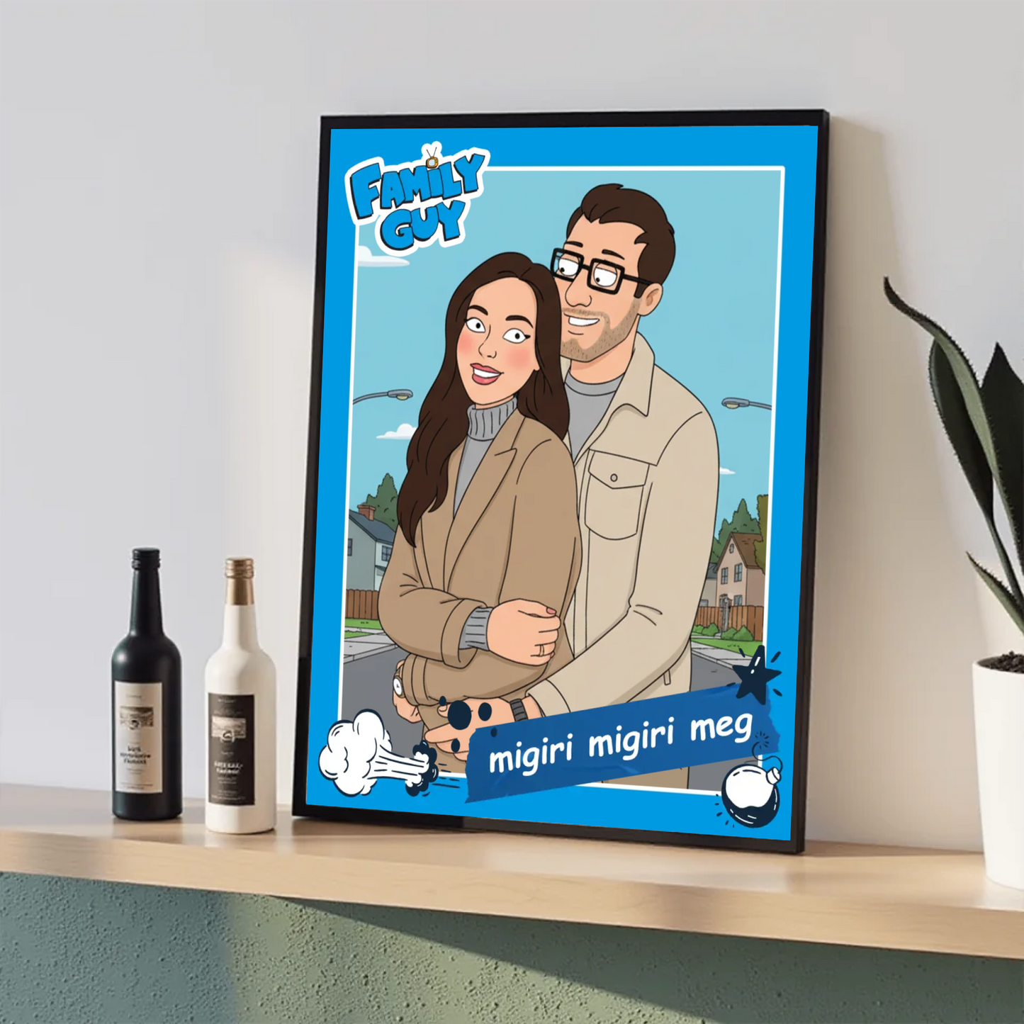 Poszter - Family Guy stílus + Keret