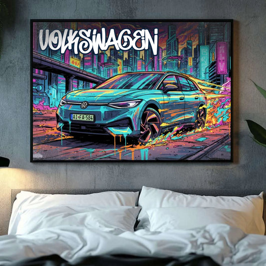 Autód Graffiti Stílusban - egyedi poszter