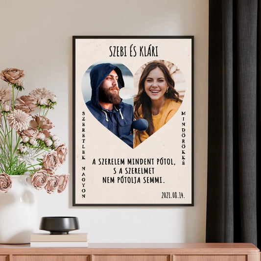 Nagyon szeretlek - egyedi poszter