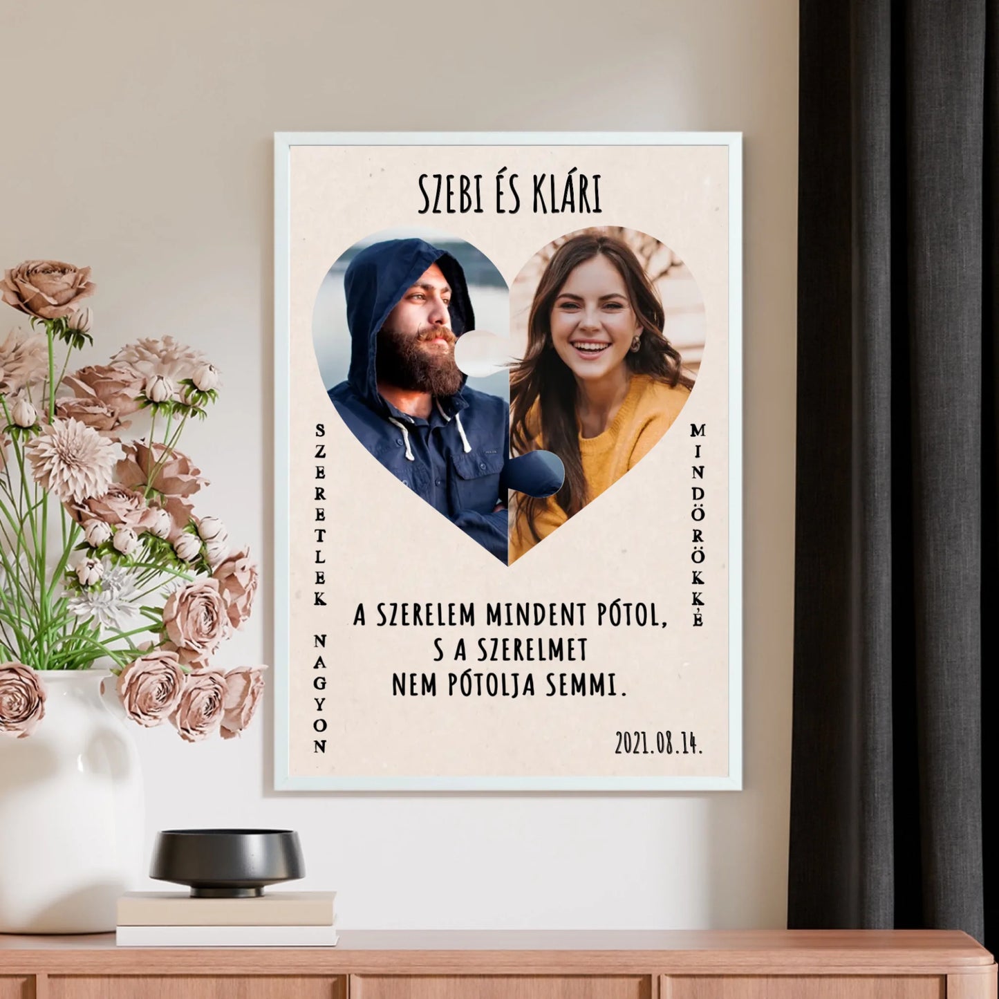 Nagyon szeretlek - egyedi poszter