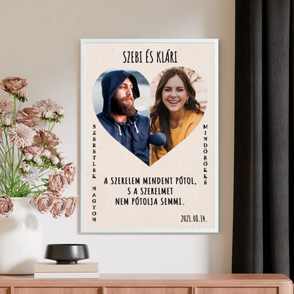 Nagyon szeretlek - egyedi poszter