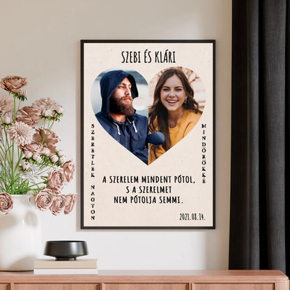 Nagyon szeretlek - egyedi poszter