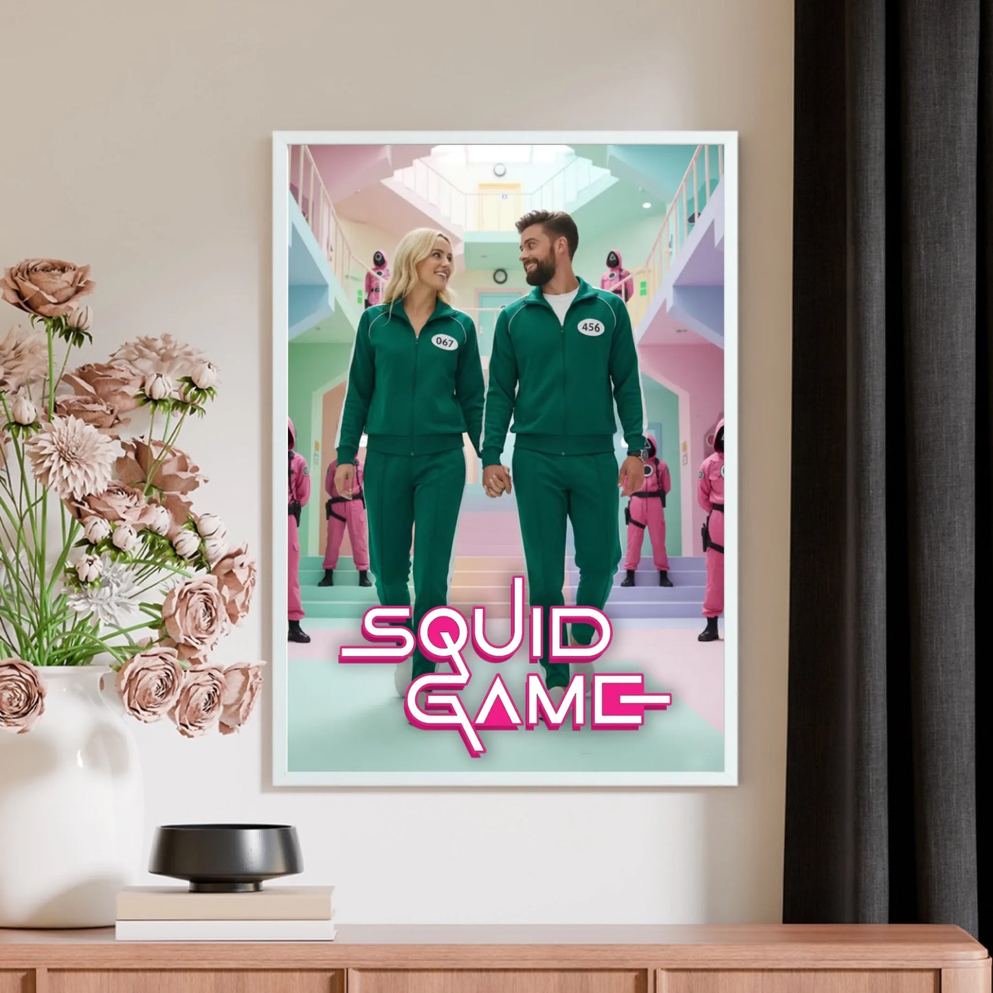 Squid Game stílusban a képetek - INGYEN EGYEDI AJÁNDÉK FALIKÉP