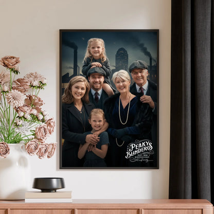 Peaky Blinders stíilusban családi képetek - INGYEN EGYEDI AJÁNDÉK FALIKÉP