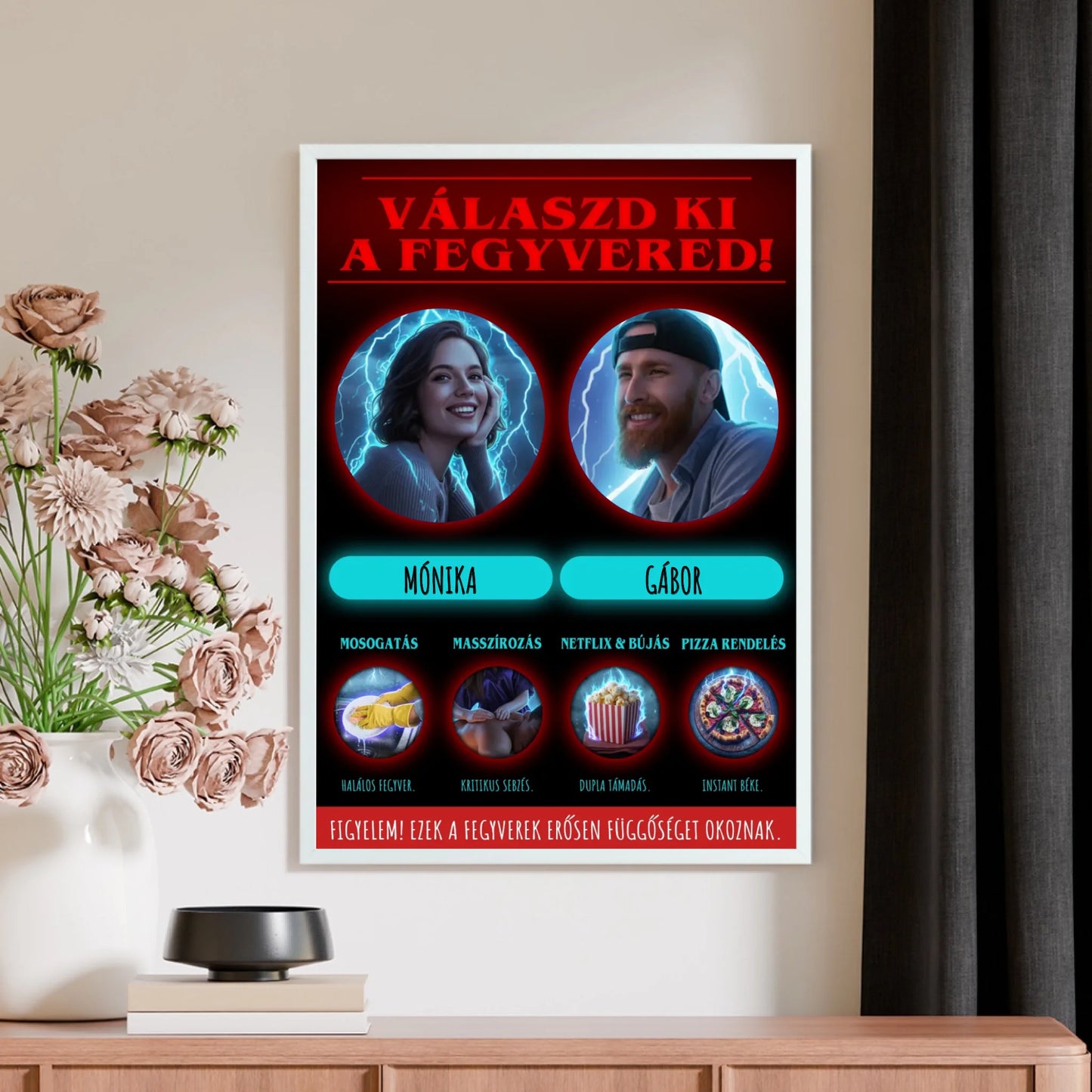 Stranger Things válaszd ki az eszközöd - INGYEN EGYEDI AJÁNDÉK FALIKÉP