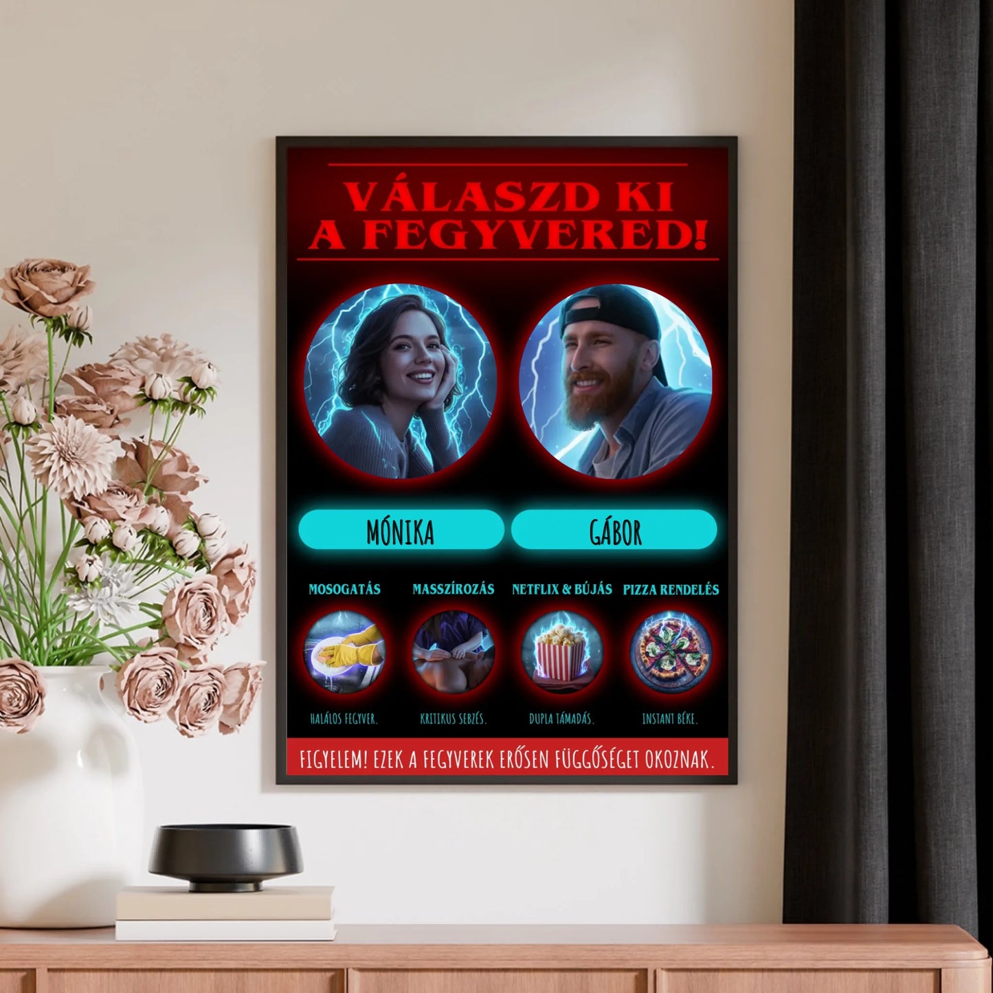 Stranger Things válaszd ki az eszközöd - INGYEN EGYEDI AJÁNDÉK FALIKÉP