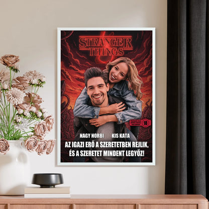 Stranger Things szerelmes - INGYEN EGYEDI AJÁNDÉK FALIKÉP