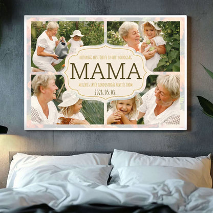 Biztonság, mese, ölelés - Egyedi Falikép Mamáknak